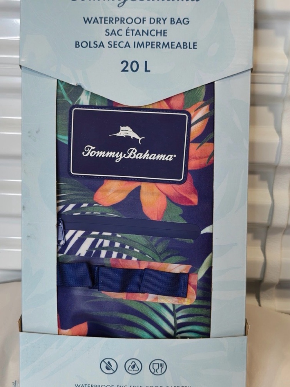 Tommy Bahama  One-Piece Waterproof Dry Bag in Navy Floral